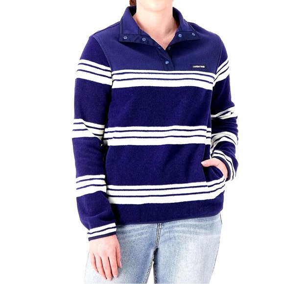 Fleece Snap Neck Pullover - Picture 1 of 6